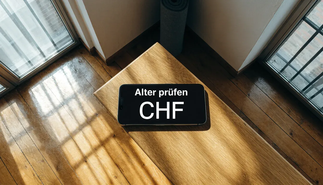 Eine zusammengerollte Trainingsmatte in der Ecke eines leeren Fitnessraums, durch hohe Fenster fällt Morgenlicht.