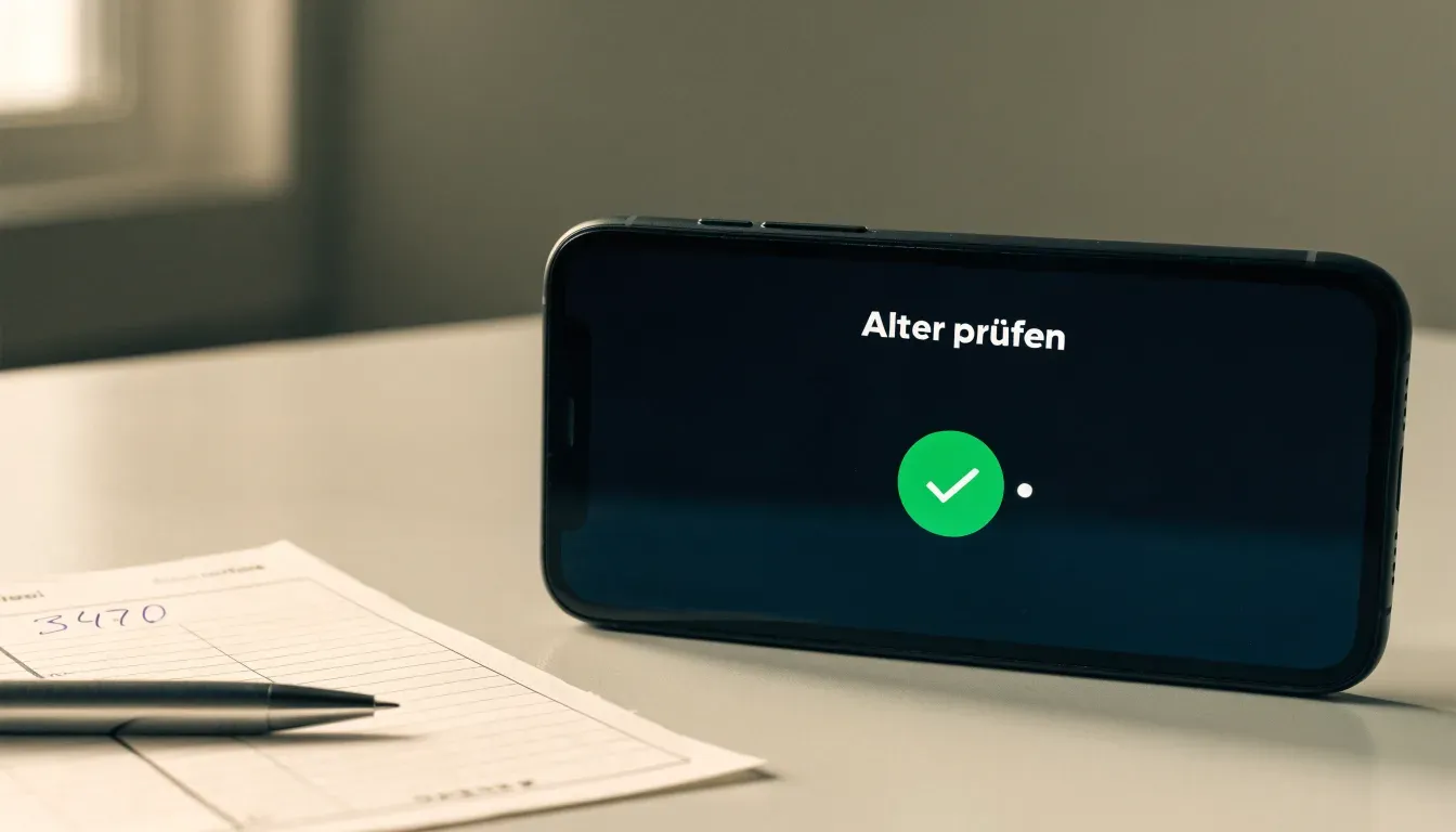 Ein altes Vorhängeschloss hängt an einer verwitterten Holztür, daneben wächst Efeu.