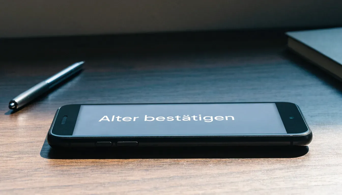 Ein hölzerner Richterhammer ruht auf einem leeren Pult in einem hellen Raum.